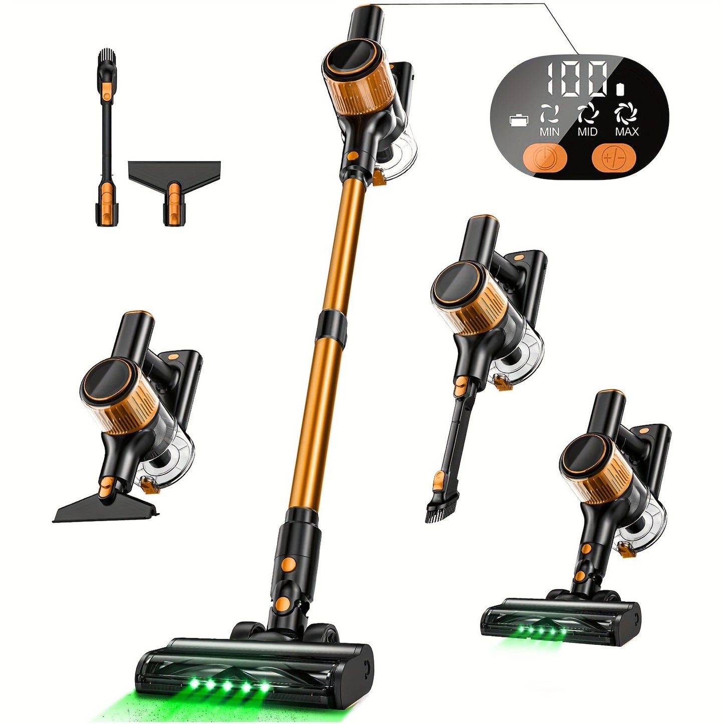 28Kpa Corded Vacuum Cleaner Stick 8-in-1