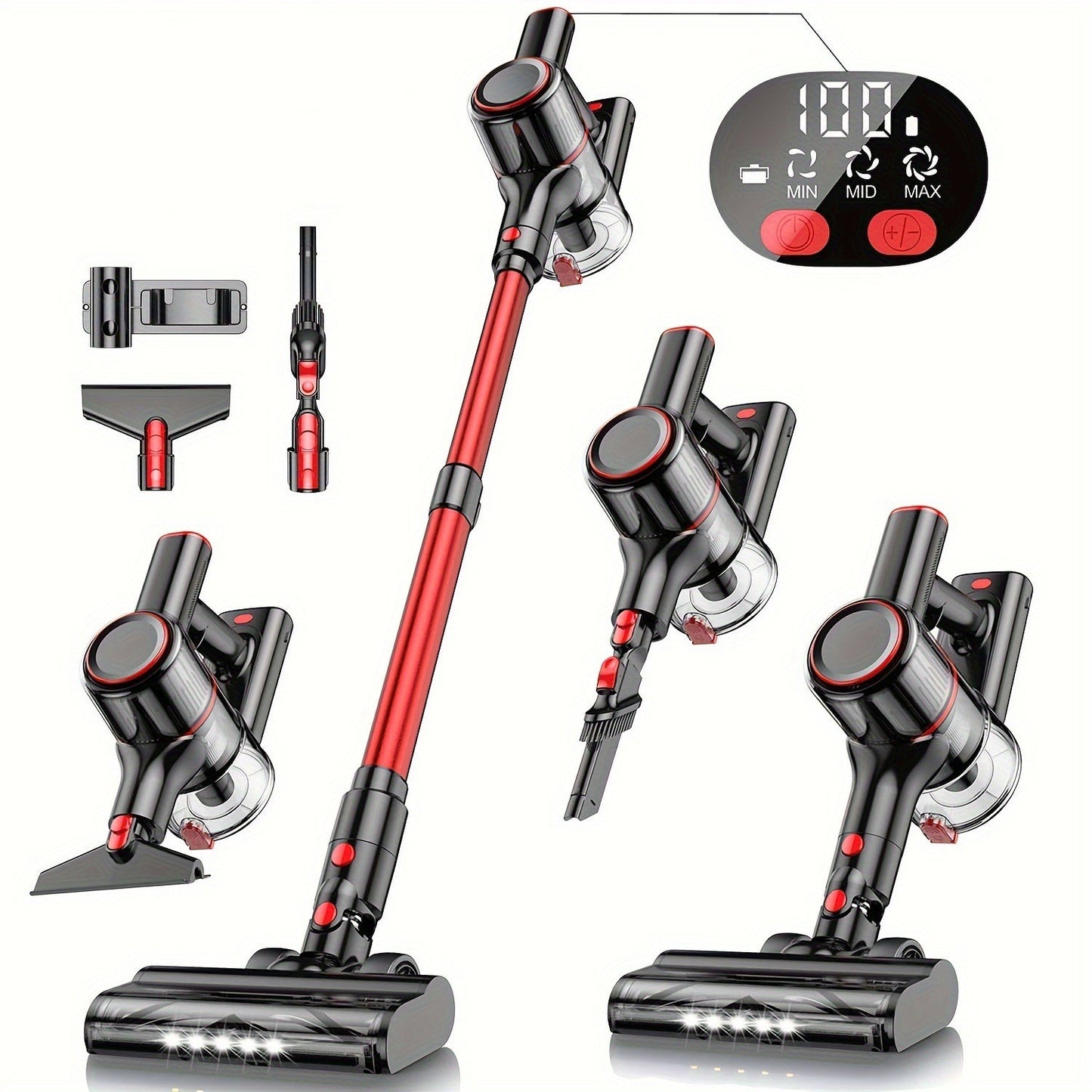 28Kpa Corded Vacuum Cleaner Stick 8-in-1