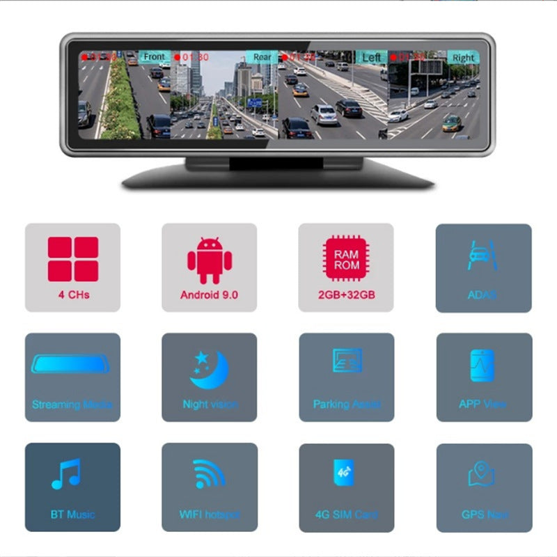 Intelligent 4G360 Panoramic Tracking Driving Recorder