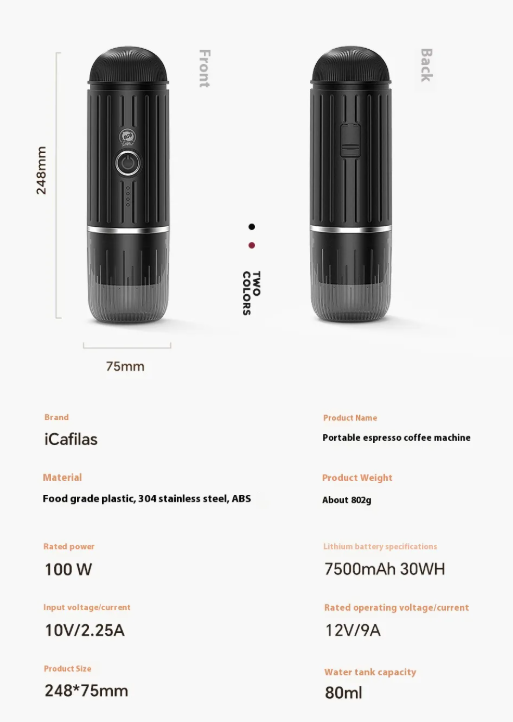 Portable Car Capsule Coffee Machine