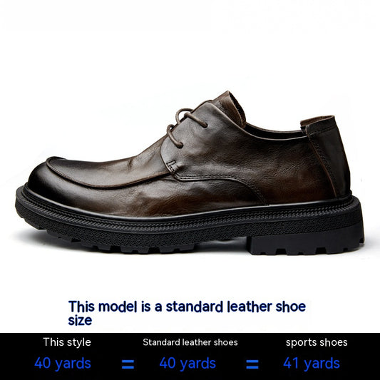 Men's Breathable Retro British Leather Casual Shoes