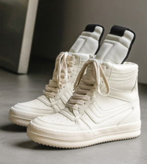 Men's Leather High Top Sneakers for Sports and Leisure