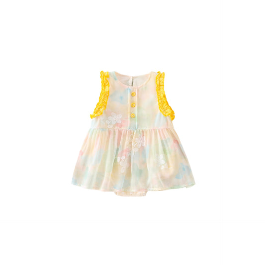 Baby Onesie for Girls, Princess Style, Sleeveless Romper